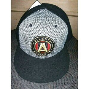 NWT Atlanta United Cap Hat FC Fanatics MLS 59cm Black gray Spring 2019